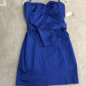 Strapless Royal blue dress